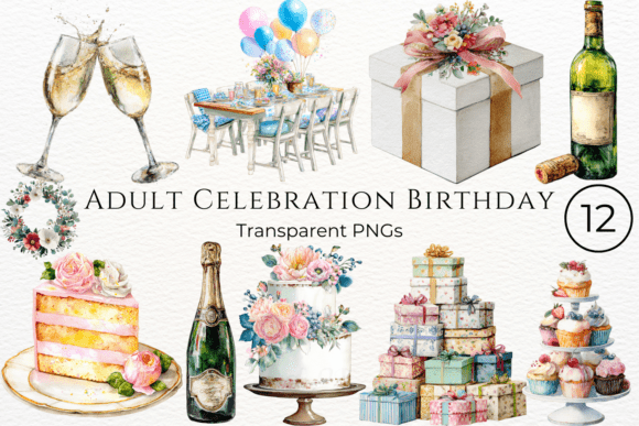 Download Adult Celebration Birthday Clipart - Birthday Collection