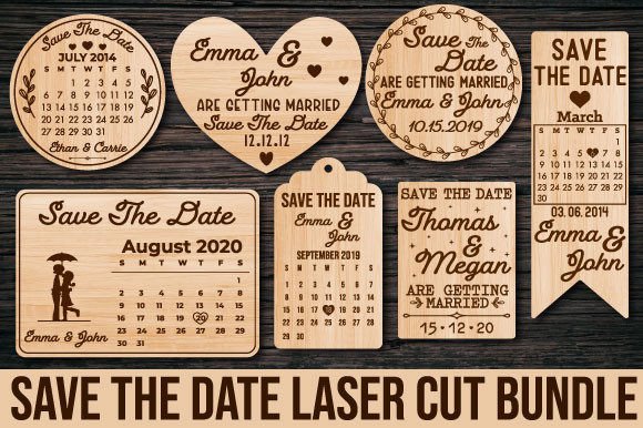 Download Save the Date Wood Laser Cut - Wood laser cut Collection