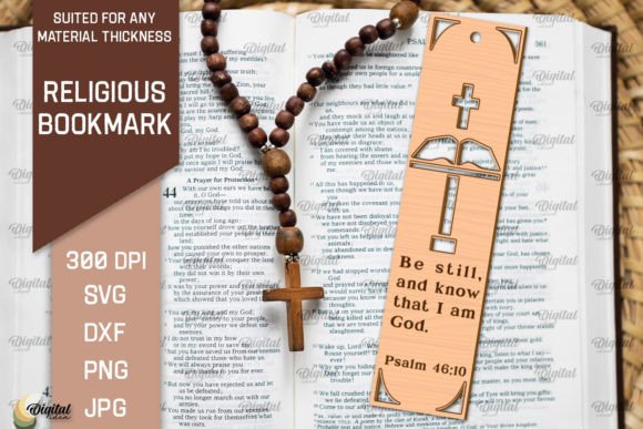 Download Wood Laser Cut Religious Bookmark - Wood laser cut Collection
